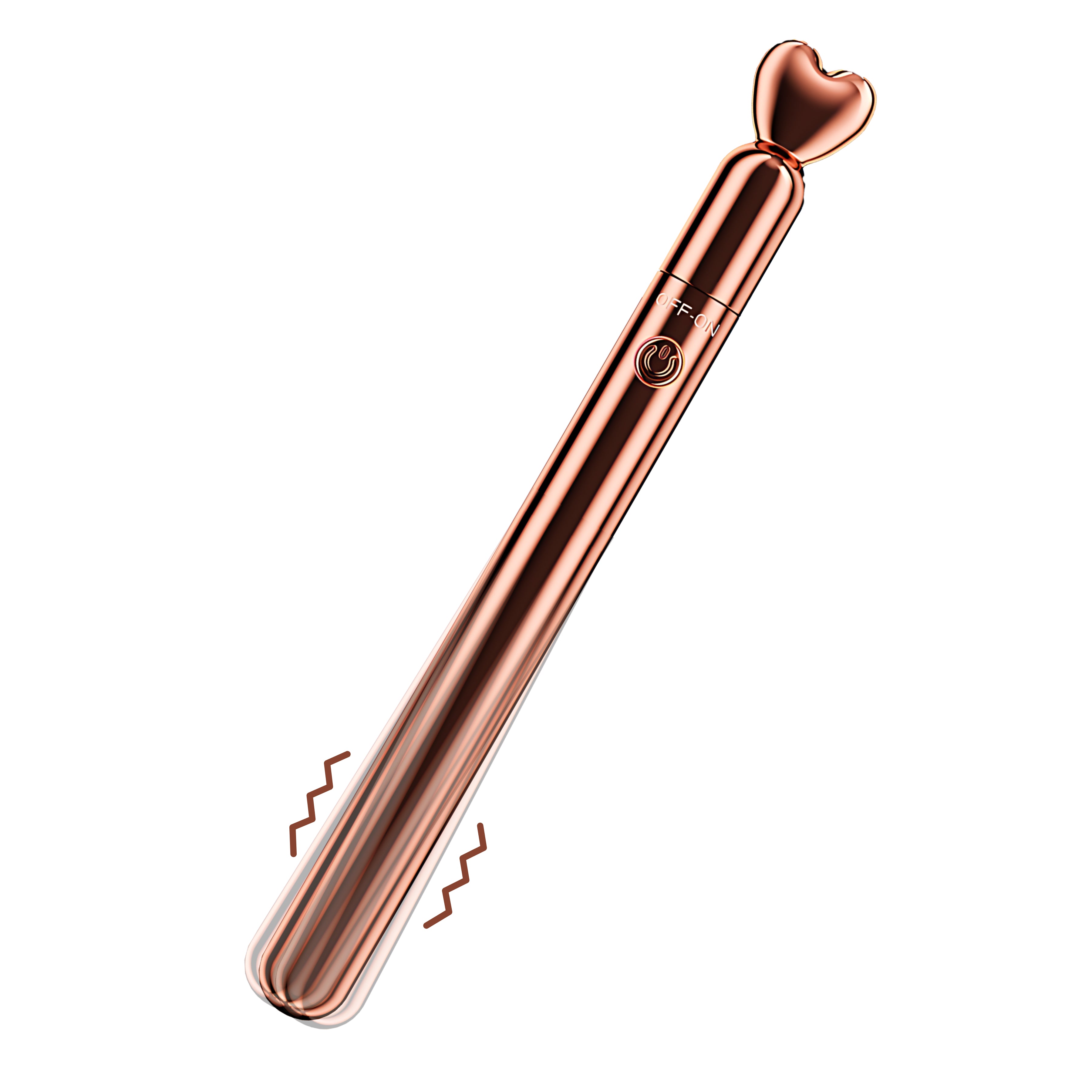 Mini Bullet Vibrator, Female Pleasure Massage Pen Nipple Clitoral Stimulator Wand Mini Dildo G-spot Bullet Vibrator,10 Frequency Powerful, Adult Sex Toys& Games for Women and Couples(Gold)