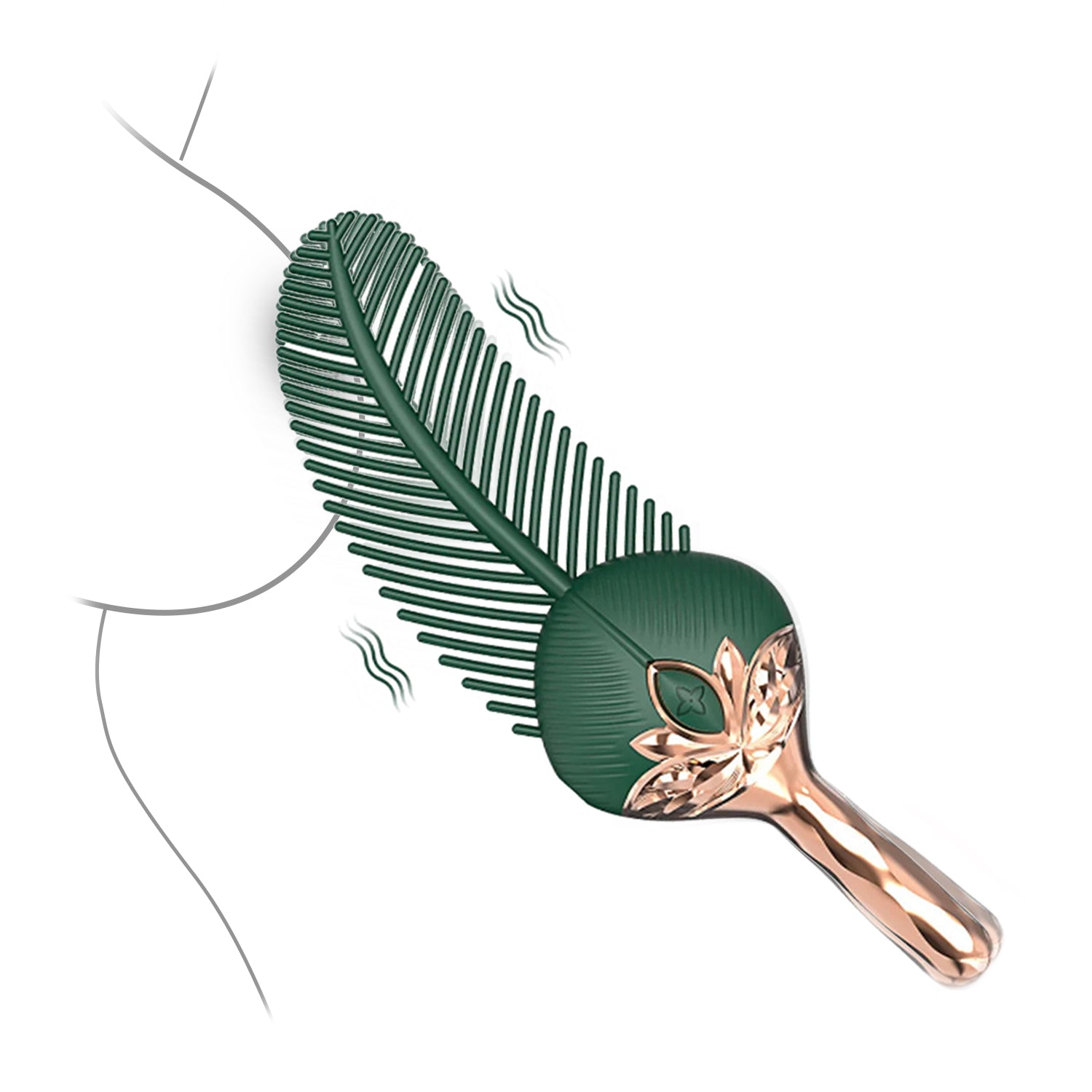 Feather Vibrator for Women – 10 Modes, BDSM Toys Soft Silicone Sex Paddle Spanking Nipple Vibrator Couples Sex Toys, Smooth Surface, Private Packaging, Perfect for Intimate Play & Role Exploration