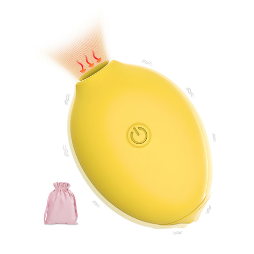 Lemon Clitoral Sucking Vibrator, Adult Sex Toy - Anal and Nipple Sucking Stimulator, 10 Suction and Vibrating Modes, for Women and Couples, Magnetic Charging, IPX6 Waterproof (Yellow)