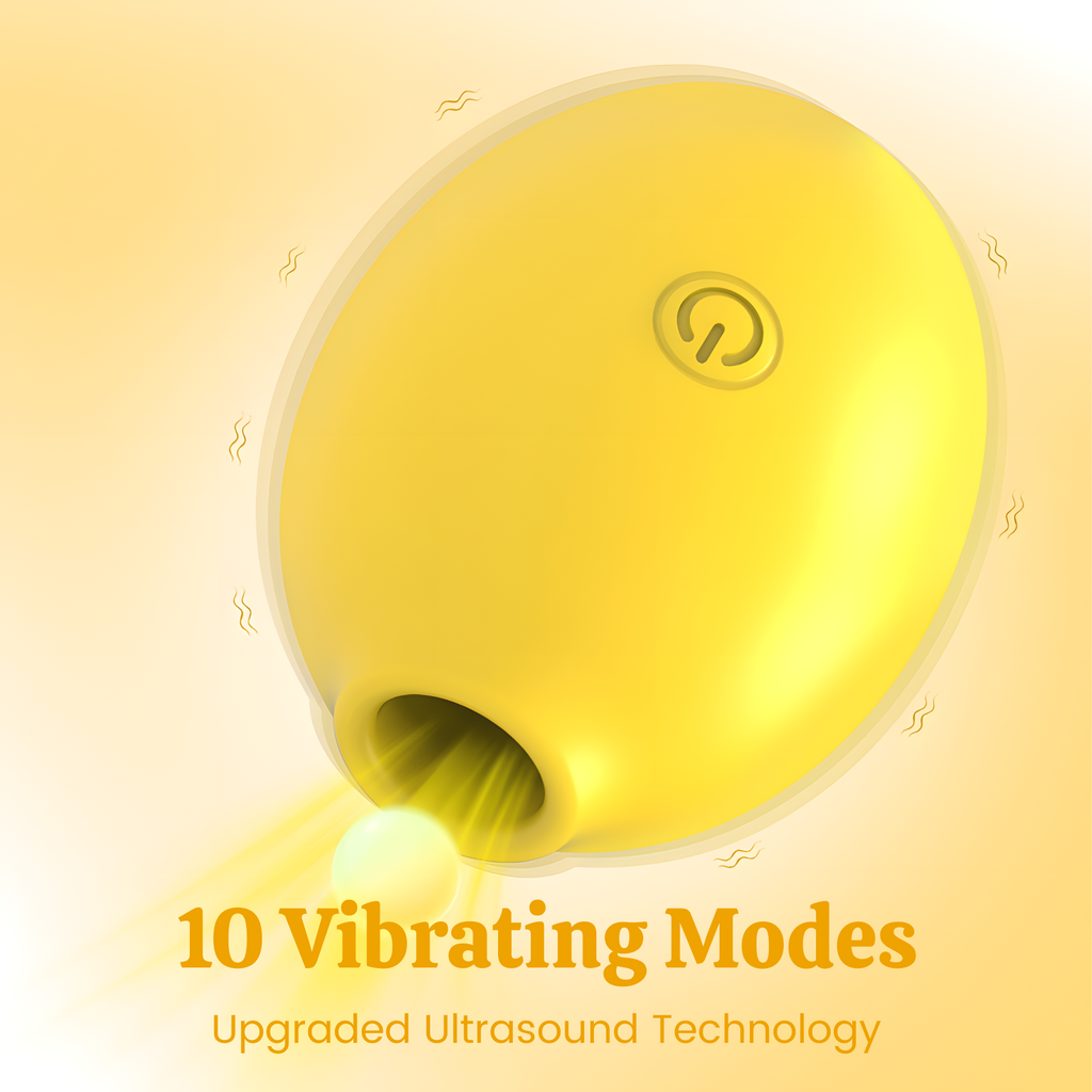 Lemon Clitoral Sucking Vibrator, Adult Sex Toy, Clitoral Suction Stimulator with 10 Pulse Modes, Air Pulse Clit Toy, Nipple Stimulator,USB Rechargeable, IPX6 Waterproof,Yellow Lemon Shape for Women Couples, Beginner Friendly - HaiCavalier