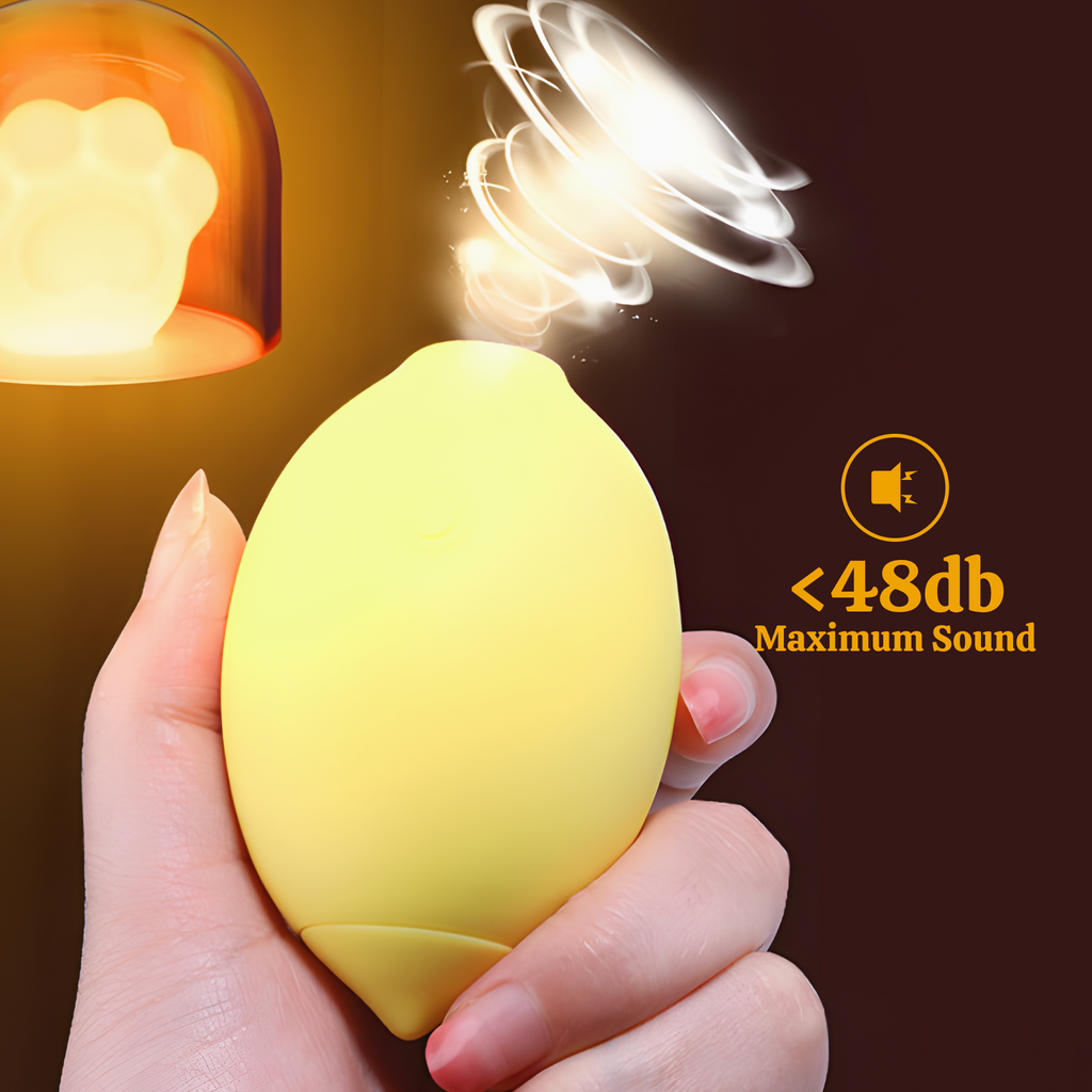 Lemon Clitoral Sucking Vibrator, Adult Sex Toy, Clitoral Suction Stimulator with 10 Pulse Modes, Air Pulse Clit Toy, Nipple Stimulator,USB Rechargeable, IPX6 Waterproof,Yellow Lemon Shape for Women Couples, Beginner Friendly - HaiCavalier