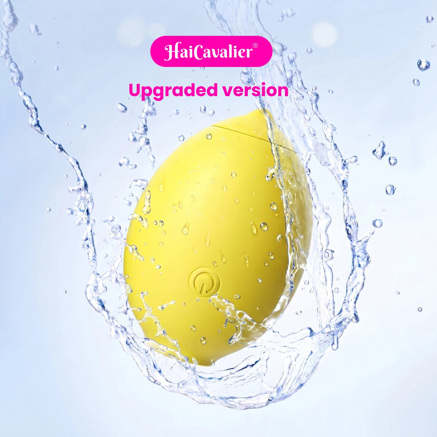 Lemon Vibrator Upgraded, 10 Pulse Modes Clit Sucker with Air Pulse & Nipple Stimulator, USB Magnetic Charging, IPX6 Waterproof, Yellow Lemon Shape Sex Toy for Women Beginners