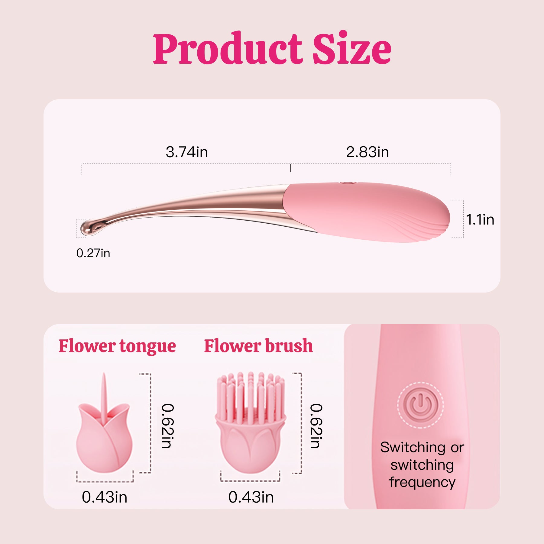 Slim Vibrator Pen - 10 Mode Clitoral Vibrator 3-in-1 and G Spot Toy, for Precise Stimulation as a Pinpoint Clit Wand, Skinny Internal Vibrator & Women's Sex Toy HaiCavalier