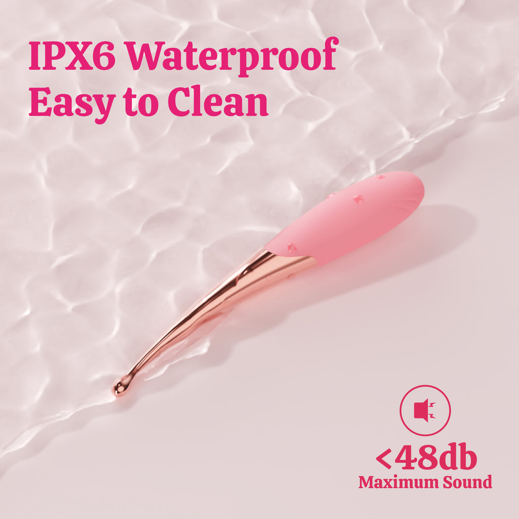 Slim Vibrator Pen - 10 Mode Clitoral Vibrator 3-in-1 and G Spot Toy, for Precise Stimulation as a Pinpoint Clit Wand, Skinny Internal Vibrator & Women's Sex Toy HaiCavalier