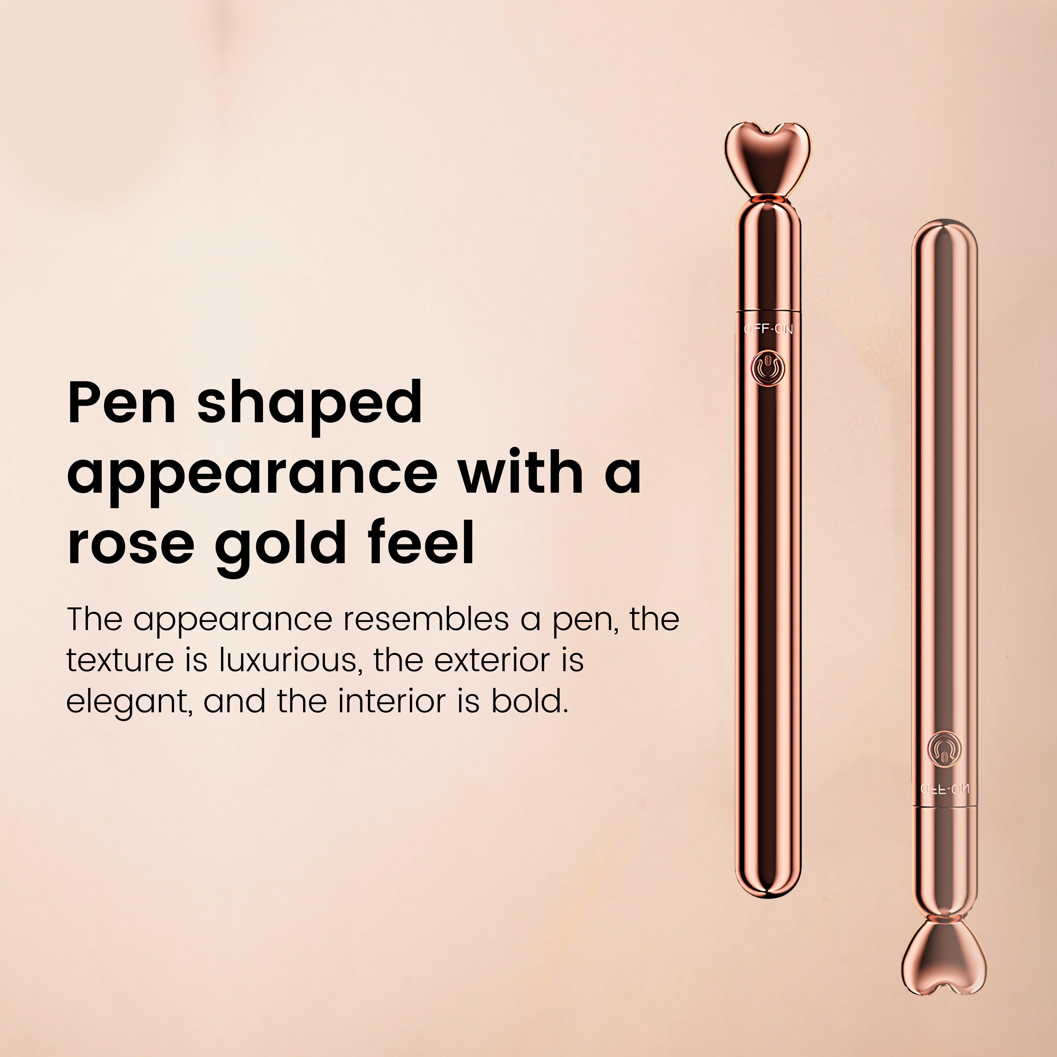 Mini Bullet Vibrator, Female Pleasure Massage Pen Nipple Clitoral Stimulator Wand Mini Dildo G-spot Bullet Vibrator,10 Frequency Powerful, Adult Sex Toys& Games for Women and Couples(Gold)