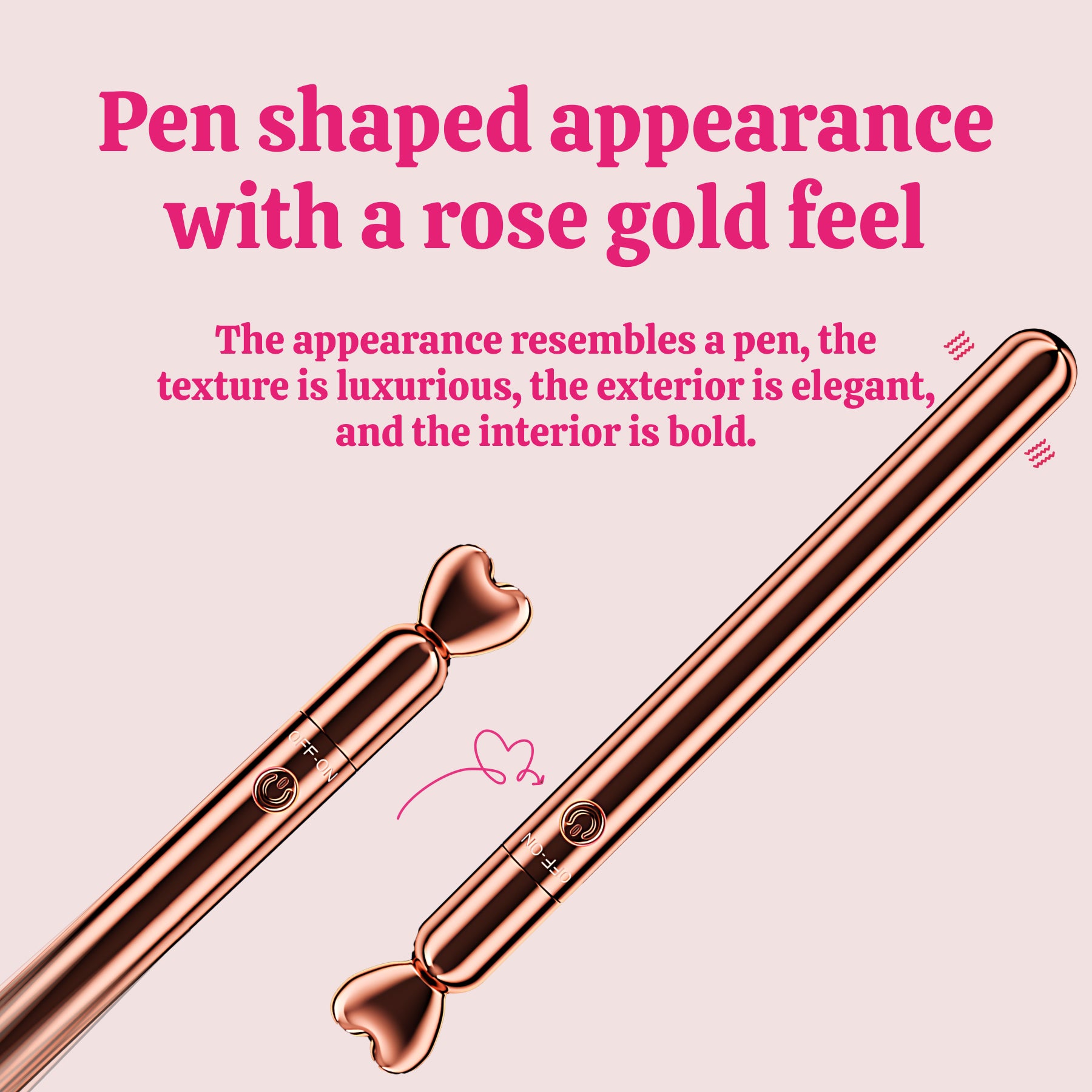 Mini Bullet Vibrator, Female Pleasure Massage Pen Nipple Clitoral Stimulator Wand Mini Dildo G-spot Bullet Vibrator,10 Frequency Powerful, Adult Sex Toys& Games for Women and Couples(Gold)
