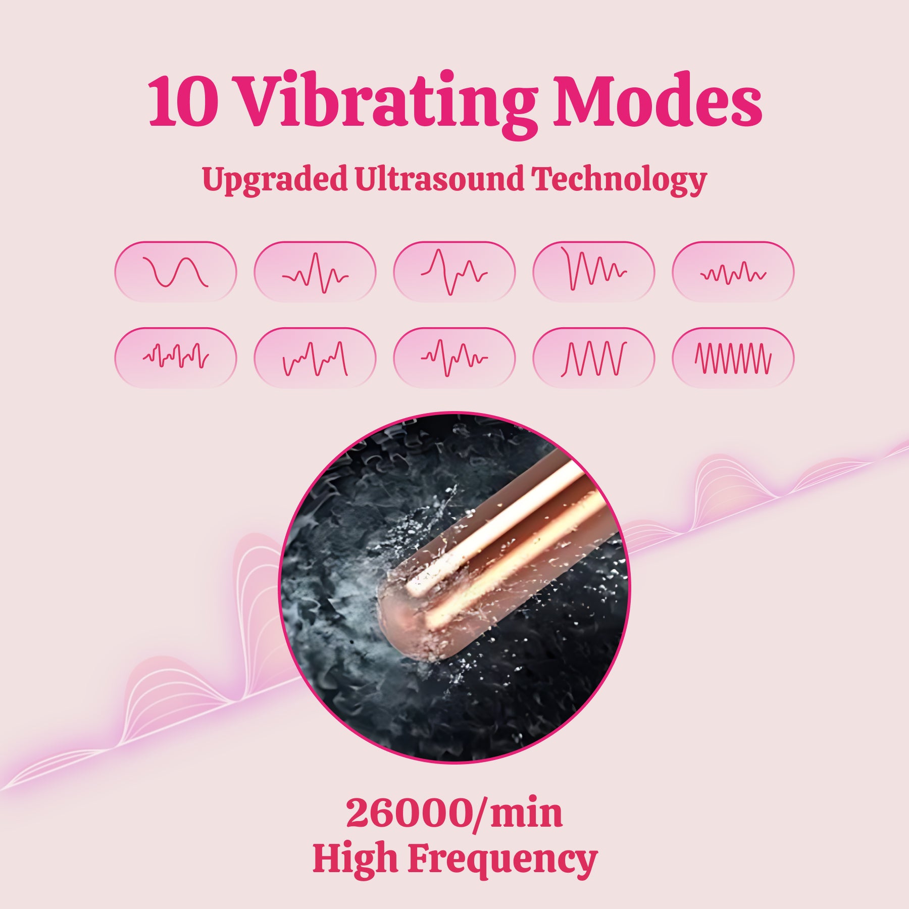 Mini Bullet Vibrator, Female Pleasure Massage Pen Nipple Clitoral Stimulator Wand Mini Dildo G-spot Bullet Vibrator,10 Frequency Powerful, Adult Sex Toys& Games for Women and Couples(Gold)